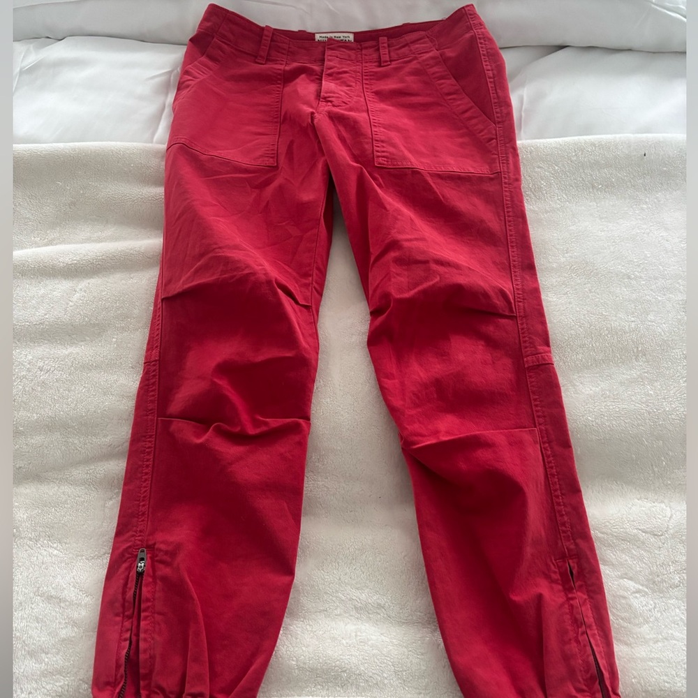 nili lotan red cargo pants